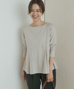 URBAN RESEARCH DOORS / アーバンリサーチ ドアーズ Tシャツ | シルキーコットンペプラムプルオーバー