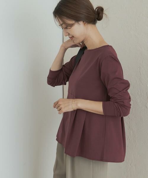 URBAN RESEARCH DOORS / アーバンリサーチ ドアーズ Tシャツ | シルキーコットンペプラムプルオーバー | 詳細3