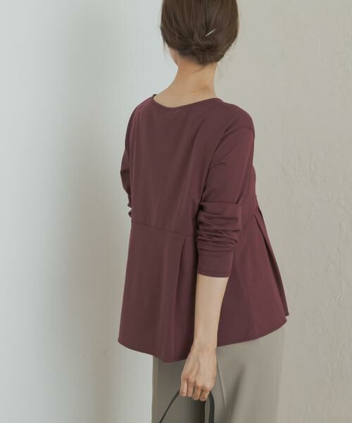 URBAN RESEARCH DOORS / アーバンリサーチ ドアーズ Tシャツ | シルキーコットンペプラムプルオーバー | 詳細4