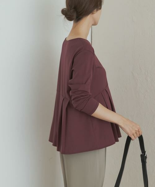 URBAN RESEARCH DOORS / アーバンリサーチ ドアーズ Tシャツ | シルキーコットンペプラムプルオーバー | 詳細5