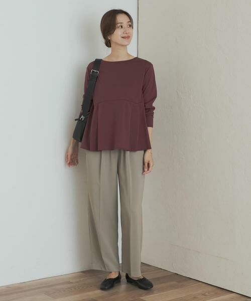 URBAN RESEARCH DOORS / アーバンリサーチ ドアーズ Tシャツ | シルキーコットンペプラムプルオーバー | 詳細6