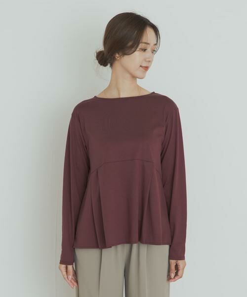 URBAN RESEARCH DOORS / アーバンリサーチ ドアーズ Tシャツ | シルキーコットンペプラムプルオーバー | 詳細7