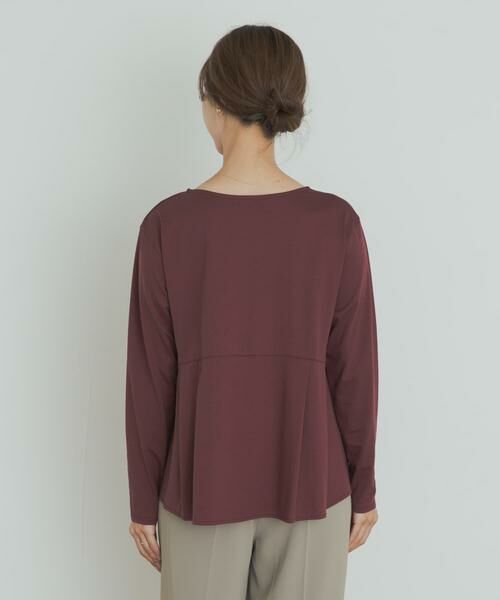 URBAN RESEARCH DOORS / アーバンリサーチ ドアーズ Tシャツ | シルキーコットンペプラムプルオーバー | 詳細9