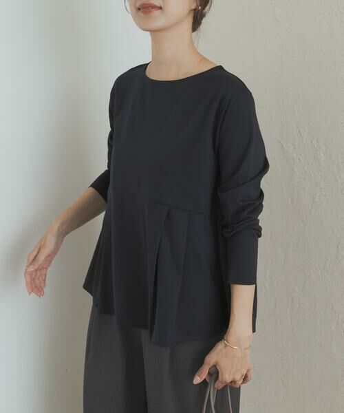 URBAN RESEARCH DOORS / アーバンリサーチ ドアーズ Tシャツ | シルキーコットンペプラムプルオーバー | 詳細13