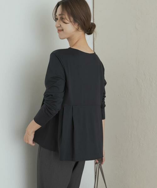 URBAN RESEARCH DOORS / アーバンリサーチ ドアーズ Tシャツ | シルキーコットンペプラムプルオーバー | 詳細14