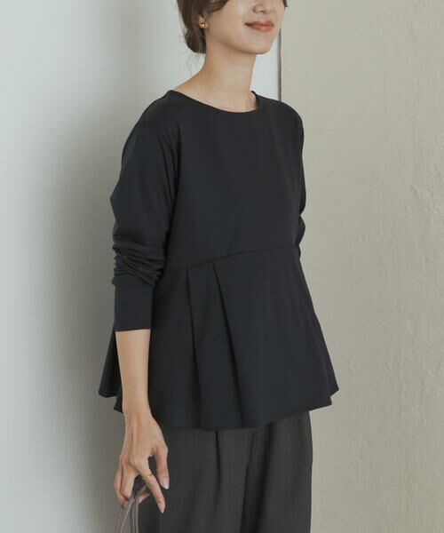 URBAN RESEARCH DOORS / アーバンリサーチ ドアーズ Tシャツ | シルキーコットンペプラムプルオーバー | 詳細16