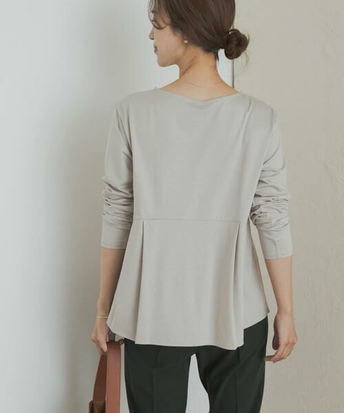URBAN RESEARCH DOORS / アーバンリサーチ ドアーズ Tシャツ | シルキーコットンペプラムプルオーバー | 詳細25