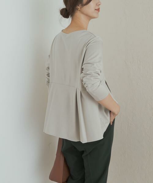 URBAN RESEARCH DOORS / アーバンリサーチ ドアーズ Tシャツ | シルキーコットンペプラムプルオーバー | 詳細26