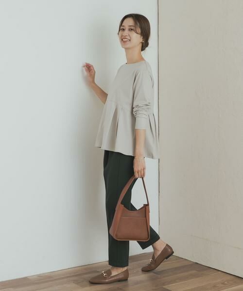 URBAN RESEARCH DOORS / アーバンリサーチ ドアーズ Tシャツ | シルキーコットンペプラムプルオーバー | 詳細28