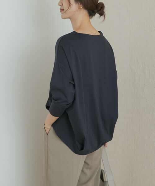 URBAN RESEARCH DOORS / アーバンリサーチ ドアーズ Tシャツ | コットンバックタック長袖プルオーバー | 詳細1