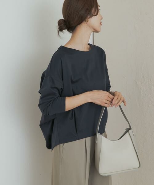 URBAN RESEARCH DOORS / アーバンリサーチ ドアーズ Tシャツ | コットンバックタック長袖プルオーバー | 詳細2