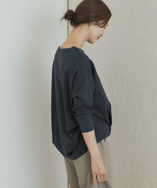 URBAN RESEARCH DOORS / アーバンリサーチ ドアーズ Tシャツ | コットンバックタック長袖プルオーバー | 詳細4