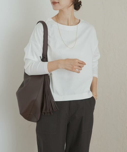 URBAN RESEARCH DOORS / アーバンリサーチ ドアーズ Tシャツ | コットンバックタック長袖プルオーバー | 詳細10