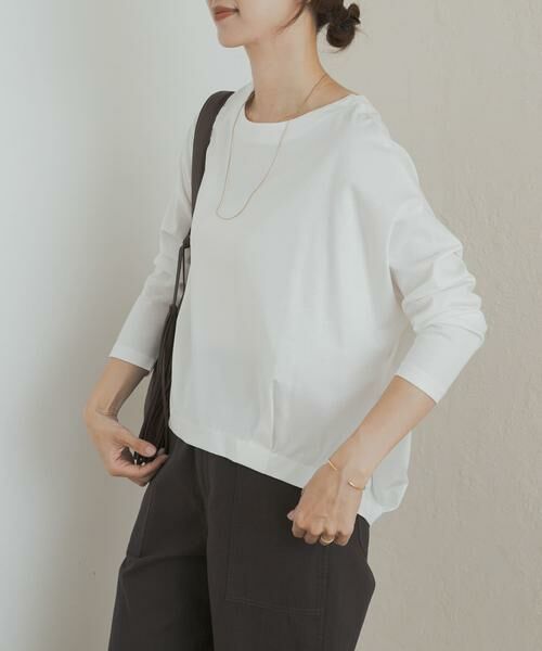 URBAN RESEARCH DOORS / アーバンリサーチ ドアーズ Tシャツ | コットンバックタック長袖プルオーバー | 詳細11