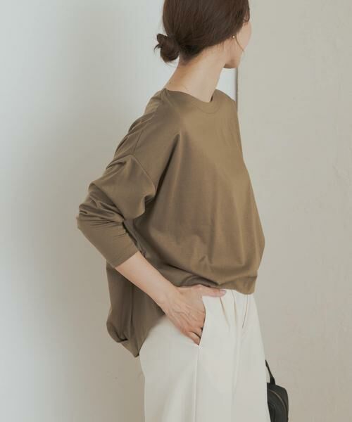 URBAN RESEARCH DOORS / アーバンリサーチ ドアーズ Tシャツ | コットンバックタック長袖プルオーバー | 詳細28