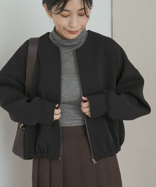 URBAN RESEARCH DOORS / アーバンリサーチ ドアーズ カーディガン・ボレロ | ダンボールZIPカーディガン | 詳細1