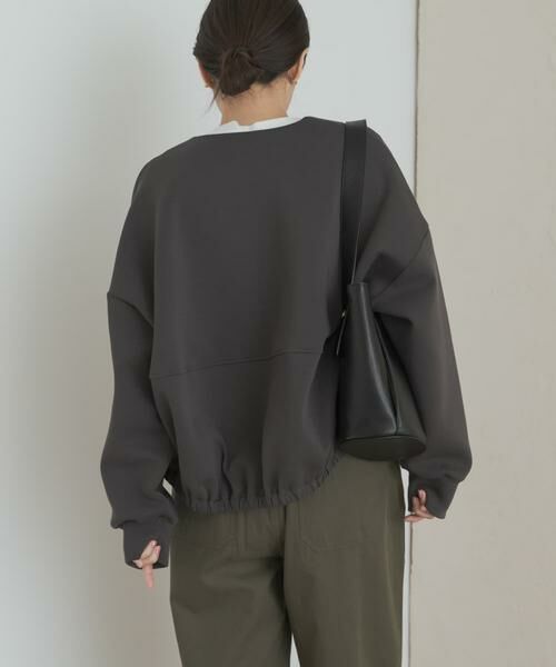 URBAN RESEARCH DOORS / アーバンリサーチ ドアーズ カーディガン・ボレロ | ダンボールZIPカーディガン | 詳細12