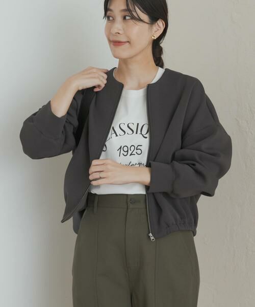 URBAN RESEARCH DOORS / アーバンリサーチ ドアーズ カーディガン・ボレロ | ダンボールZIPカーディガン | 詳細15