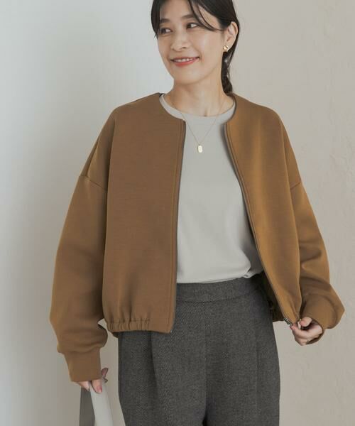 URBAN RESEARCH DOORS / アーバンリサーチ ドアーズ カーディガン・ボレロ | ダンボールZIPカーディガン | 詳細28
