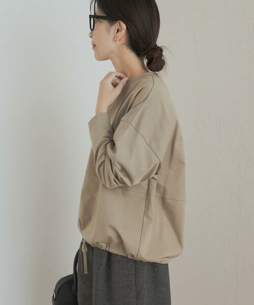 URBAN RESEARCH DOORS / アーバンリサーチ ドアーズ Tシャツ | ヘムドロストロングスリーブプルオーバー | 詳細1