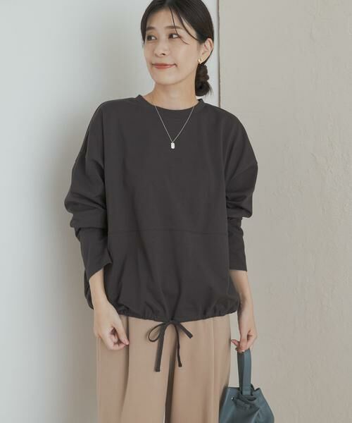 URBAN RESEARCH DOORS / アーバンリサーチ ドアーズ Tシャツ | ヘムドロストロングスリーブプルオーバー | 詳細22