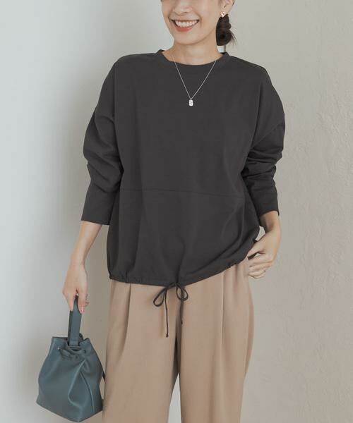 URBAN RESEARCH DOORS / アーバンリサーチ ドアーズ Tシャツ | ヘムドロストロングスリーブプルオーバー | 詳細23