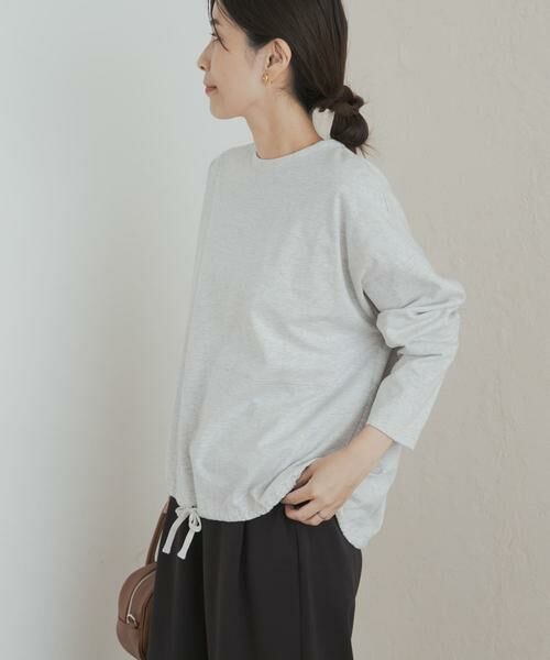 URBAN RESEARCH DOORS / アーバンリサーチ ドアーズ Tシャツ | ヘムドロストロングスリーブプルオーバー | 詳細26