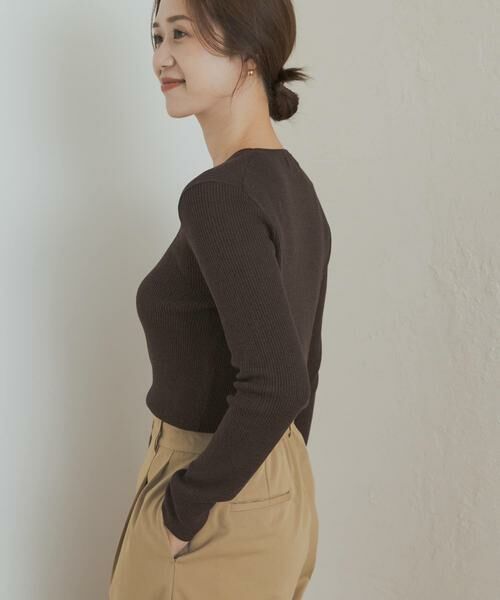 URBAN RESEARCH DOORS / アーバンリサーチ ドアーズ ニット・セーター | ラメリブプルオーバー | 詳細2