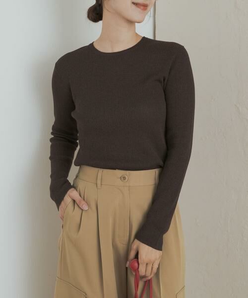 URBAN RESEARCH DOORS / アーバンリサーチ ドアーズ ニット・セーター | ラメリブプルオーバー | 詳細6