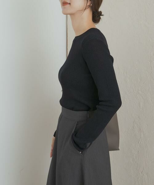 URBAN RESEARCH DOORS / アーバンリサーチ ドアーズ ニット・セーター | ラメリブプルオーバー | 詳細10