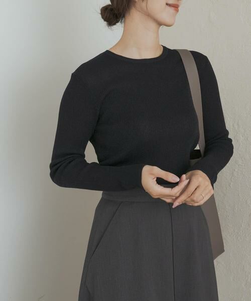 URBAN RESEARCH DOORS / アーバンリサーチ ドアーズ ニット・セーター | ラメリブプルオーバー | 詳細12