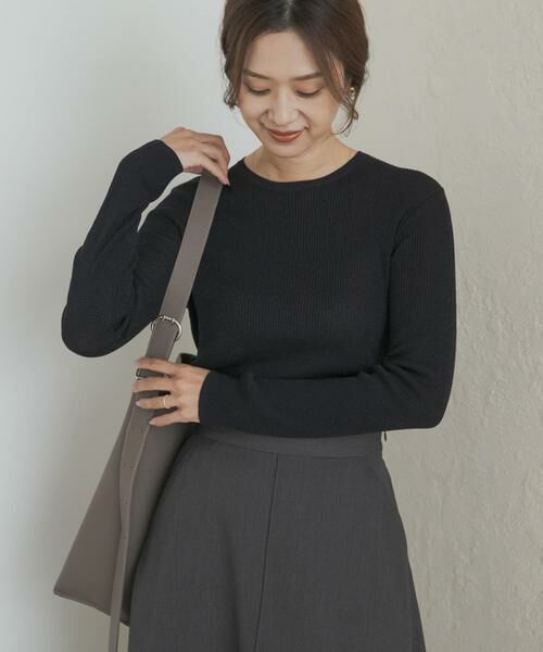 URBAN RESEARCH DOORS / アーバンリサーチ ドアーズ ニット・セーター | ラメリブプルオーバー | 詳細13