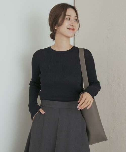 URBAN RESEARCH DOORS / アーバンリサーチ ドアーズ ニット・セーター | ラメリブプルオーバー | 詳細14