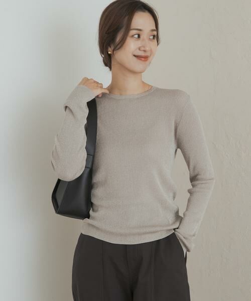URBAN RESEARCH DOORS / アーバンリサーチ ドアーズ ニット・セーター | ラメリブプルオーバー | 詳細23