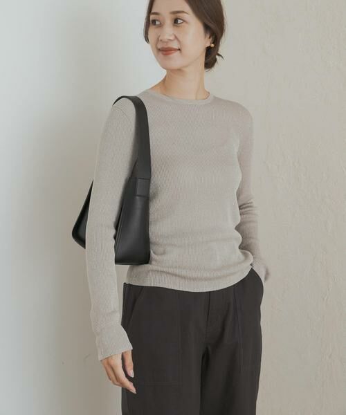 URBAN RESEARCH DOORS / アーバンリサーチ ドアーズ ニット・セーター | ラメリブプルオーバー | 詳細24
