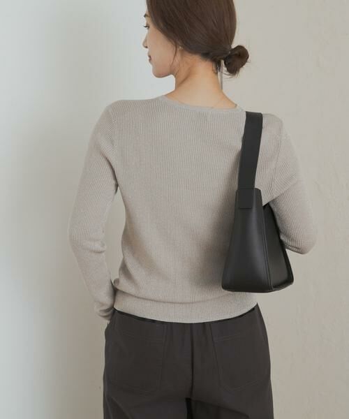 URBAN RESEARCH DOORS / アーバンリサーチ ドアーズ ニット・セーター | ラメリブプルオーバー | 詳細25