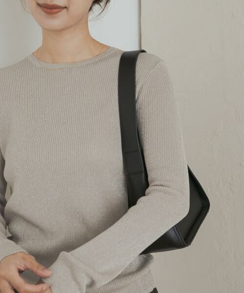 URBAN RESEARCH DOORS / アーバンリサーチ ドアーズ ニット・セーター | ラメリブプルオーバー | 詳細27