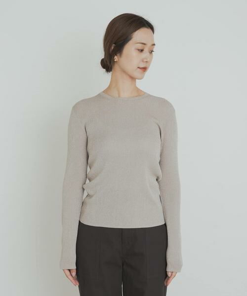 URBAN RESEARCH DOORS / アーバンリサーチ ドアーズ ニット・セーター | ラメリブプルオーバー | 詳細29