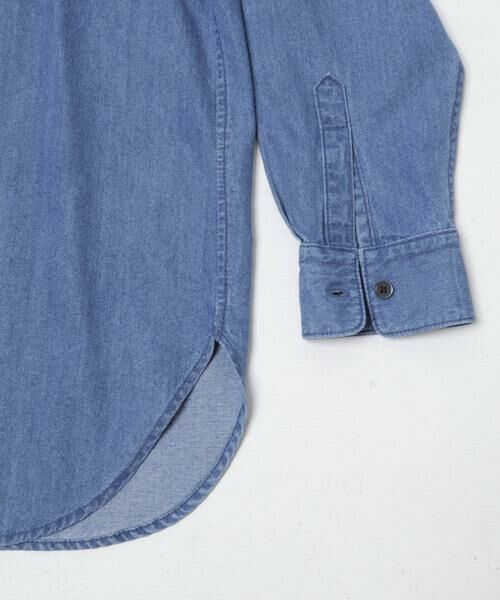 URBAN RESEARCH DOORS / アーバンリサーチ ドアーズ シャツ・ブラウス | デニムフリルスタンドシャツ | 詳細12