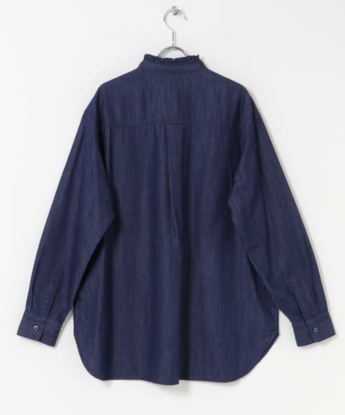 URBAN RESEARCH DOORS / アーバンリサーチ ドアーズ シャツ・ブラウス | デニムフリルスタンドシャツ | 詳細22