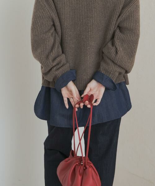 URBAN RESEARCH DOORS / アーバンリサーチ ドアーズ シャツ・ブラウス | デニムフリルスタンドシャツ | 詳細16