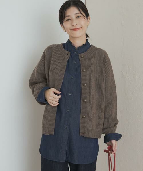 URBAN RESEARCH DOORS / アーバンリサーチ ドアーズ シャツ・ブラウス | デニムフリルスタンドシャツ | 詳細19