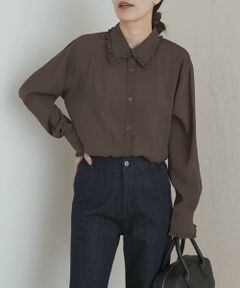 URBAN RESEARCH DOORS / アーバンリサーチ ドアーズ シャツ・ブラウス | フリルカラーブラウス