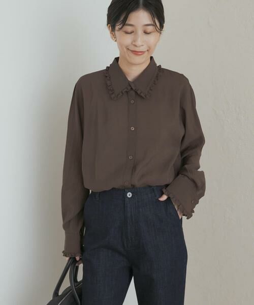 URBAN RESEARCH DOORS / アーバンリサーチ ドアーズ シャツ・ブラウス | フリルカラーブラウス | 詳細2