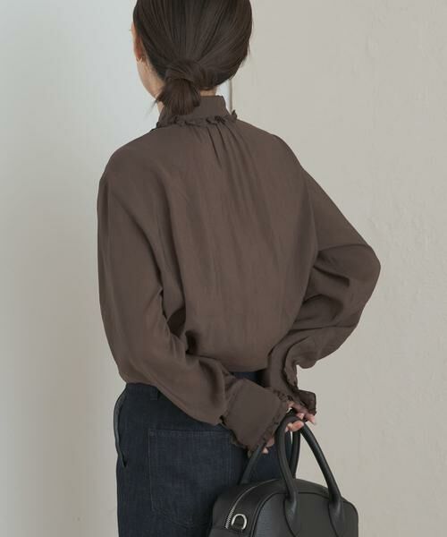URBAN RESEARCH DOORS / アーバンリサーチ ドアーズ シャツ・ブラウス | フリルカラーブラウス | 詳細3