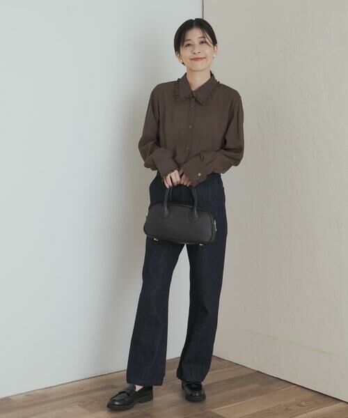 URBAN RESEARCH DOORS / アーバンリサーチ ドアーズ シャツ・ブラウス | フリルカラーブラウス | 詳細6