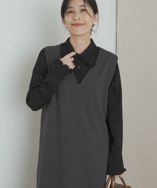 URBAN RESEARCH DOORS / アーバンリサーチ ドアーズ シャツ・ブラウス | フリルカラーブラウス | 詳細23