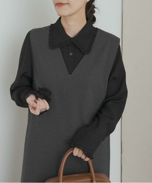 URBAN RESEARCH DOORS / アーバンリサーチ ドアーズ シャツ・ブラウス | フリルカラーブラウス | 詳細28