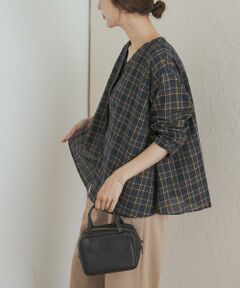 URBAN RESEARCH DOORS / アーバンリサーチ ドアーズ Tシャツ | チェックフレアブラウス