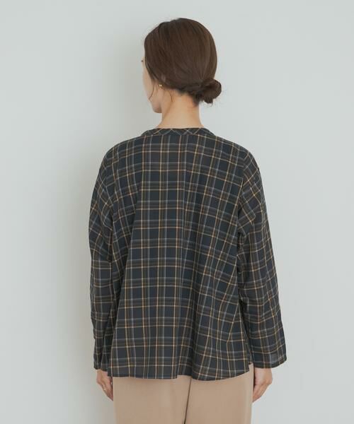 URBAN RESEARCH DOORS / アーバンリサーチ ドアーズ Tシャツ | チェックフレアブラウス | 詳細18